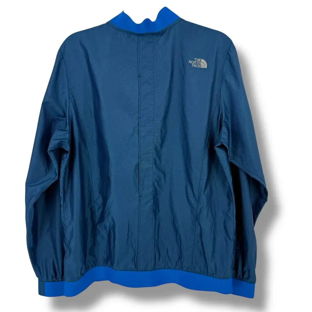 The North Face Blue Running Jacket Windbreaker Mens Sz Medium Style NF00CA3U